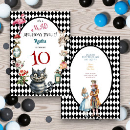 Whimsical Watercolor Wonderland Birthday Party Einladung