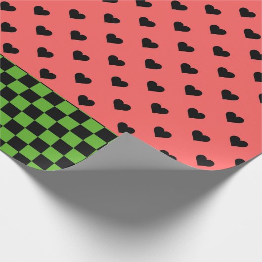 Whimsical Watermelon Colors Gemustert Geschenkpapier (Ecke)