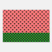 Whimsical Watermelon Colors Gemustert Geschenkpapier Set (Vorderseite)