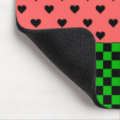 Whimsical Watermelon Colors Gemustert Mousepad (Ecke)
