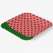 Whimsical Watermelon Colors Gemustert Pappteller (Gewinkelt)