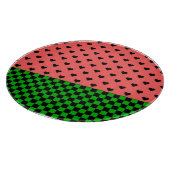 Whimsical Watermelon Colors Gemustert Schneidebrett (Ecke)