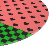 Whimsical Watermelon Colors Gemustert Schneidebrett (Ecke)