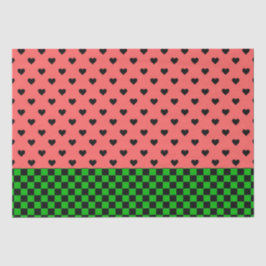 Whimsical Watermelon Colors Gemustert Seidenpapier
