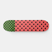 Whimsical Watermelon Colors Gemustert Skateboard (Horizontal)