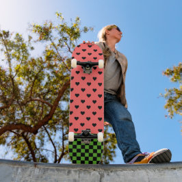 Whimsical Watermelon Colors Gemustert Skateboard