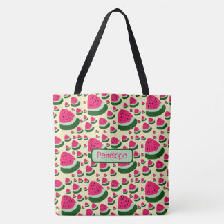Whimsical Watermelons Cute Summer Fruit Pattern Tasche