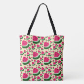 Whimsical Watermelons Cute Summer Fruit Pattern  Tasche (Rückseite)