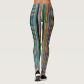 Whimsical Waves: Farbenfrohe Leggings perfekt für  (Rückseite)