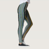 Whimsical Waves: Farbenfrohe Leggings perfekt für  (Rechts)