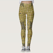 Whimsical Waves: Farbenfrohe Leggings perfekt für (Vorderseite)