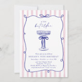 Whimsical Wavy Frame Tini Bit älter als 30. Geburt Einladung (Vorderseite)