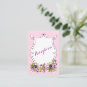 Whimsical Wedding Card | Aquarell Florals Begleitkarte (Stehend Vorderseite)