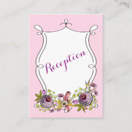 Whimsical Wedding Card | Aquarell Florals Begleitkarte