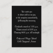 Whimsical Wedding Card | IMITATE Gold Foil Begleitkarte (Rückseite)