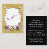 Whimsical Wedding Card | IMITATE Gold Foil Begleitkarte (Vorne/Hinten)