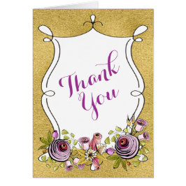 Whimsical Wedding Danke | Florale, IMITATE Foil