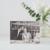 Whimsical Wedding Danke Postkarte (Stehend Vorderseite)