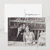 Whimsical Wedding Danke Postkarte (Vorne/Hinten)