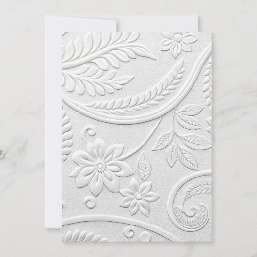 Whimsical  Wedding Dinner Einladung (Rückseite)