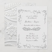 Whimsical  Wedding Dinner Einladung (Vorne/Hinten)