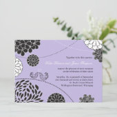 Whimsical Wedding Einladung (Stehend Vorderseite)