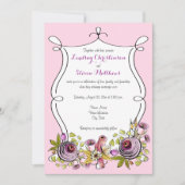 Whimsical Wedding Einladung | Aquarell Florals (Vorderseite)