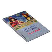 Whimsical Wedding Mona Lisa Gastbuch Notizblock (Rechte Seite)