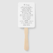 Whimsical Wedding Programmfan Fächer (Rückseite)