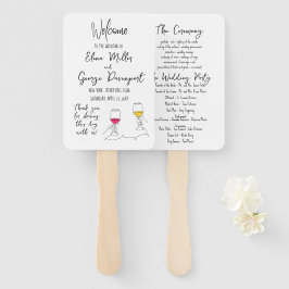 Whimsical Wedding Programmfan Fächer