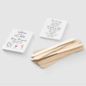 Whimsical Wedding Programmfan Fächer (Non-assembled)