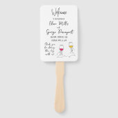 Whimsical Wedding Programmfan Fächer (Vorderseite)