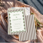 Whimsical Wedding Suite, Wavy Einladung