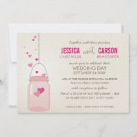 WHIMSICAL WEDDING trendige Mason Jar Liebe Herz