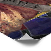 Whimsical Wedle Couple Poster Funny (Ecke)