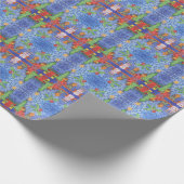 Whimsical Weihnachten Cheer Aquarellmalerei Geschenkpapier (Ecke)