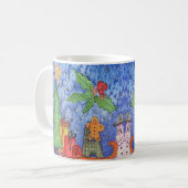 Whimsical Weihnachten Cheer Aquarellmalerei Kaffeetasse (Vorderseite Links)
