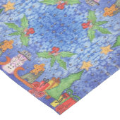 Whimsical Weihnachten Cheer Aquarellmalerei Kurzer Tischläufer (Ecke)