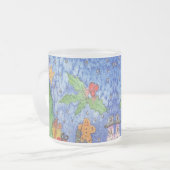 Whimsical Weihnachten Cheer Aquarellmalerei Mattglastasse (Vorderseite Links)