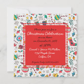Whimsical Weihnachten Druckeinladungen Einladung (Vorderseite)