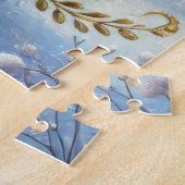 Whimsical Weihnachten Einhorn mit Kranz Puzzle (Seite)