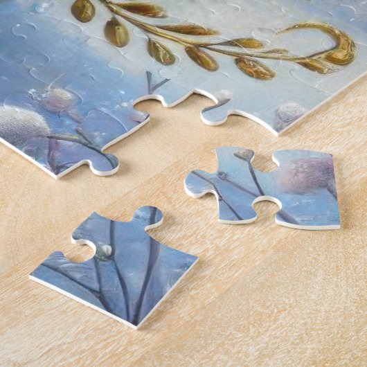 Whimsical Weihnachten Einhorn mit Kranz Puzzle (Seite)