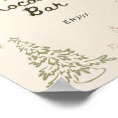 Whimsical Weihnachts-Brautparty Heiße Schokolade Poster (Ecke)