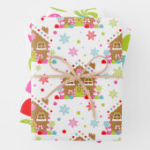Whimsical Weihnachts Candy Patterns Geschenkpapier Set (Beispiel)