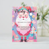 Whimsical Weihnachts-Party Einladung (Stehend Vorderseite)