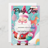 Whimsical Weihnachts-Party Einladung (Vorne/Hinten)