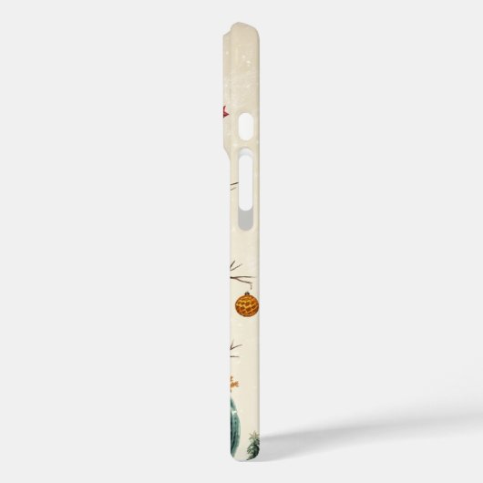 Whimsical Weihnachtsbaum Snowman Case-Mate iPhone Hülle (Rückseite / Links)