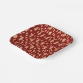 Whimsical Weihnachtsbaum und Gingerbreadman Patter Pappteller (Gewinkelt)