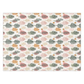 Whimsical Weihnachtsbäume ultramodern pink Tischdecke (Vorderseite (Horizontal))