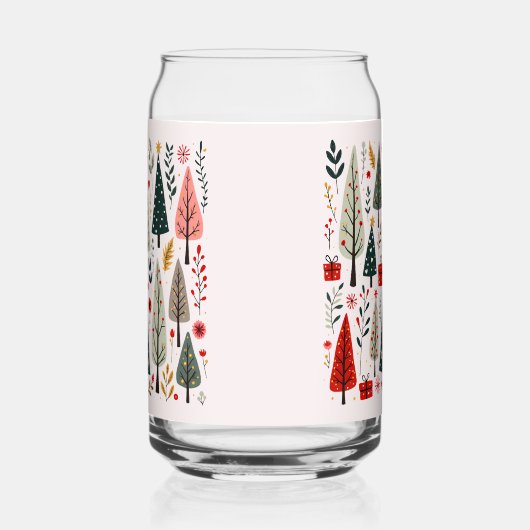 Whimsical Weihnachtsbaumwald Dosenglas (Rechts)